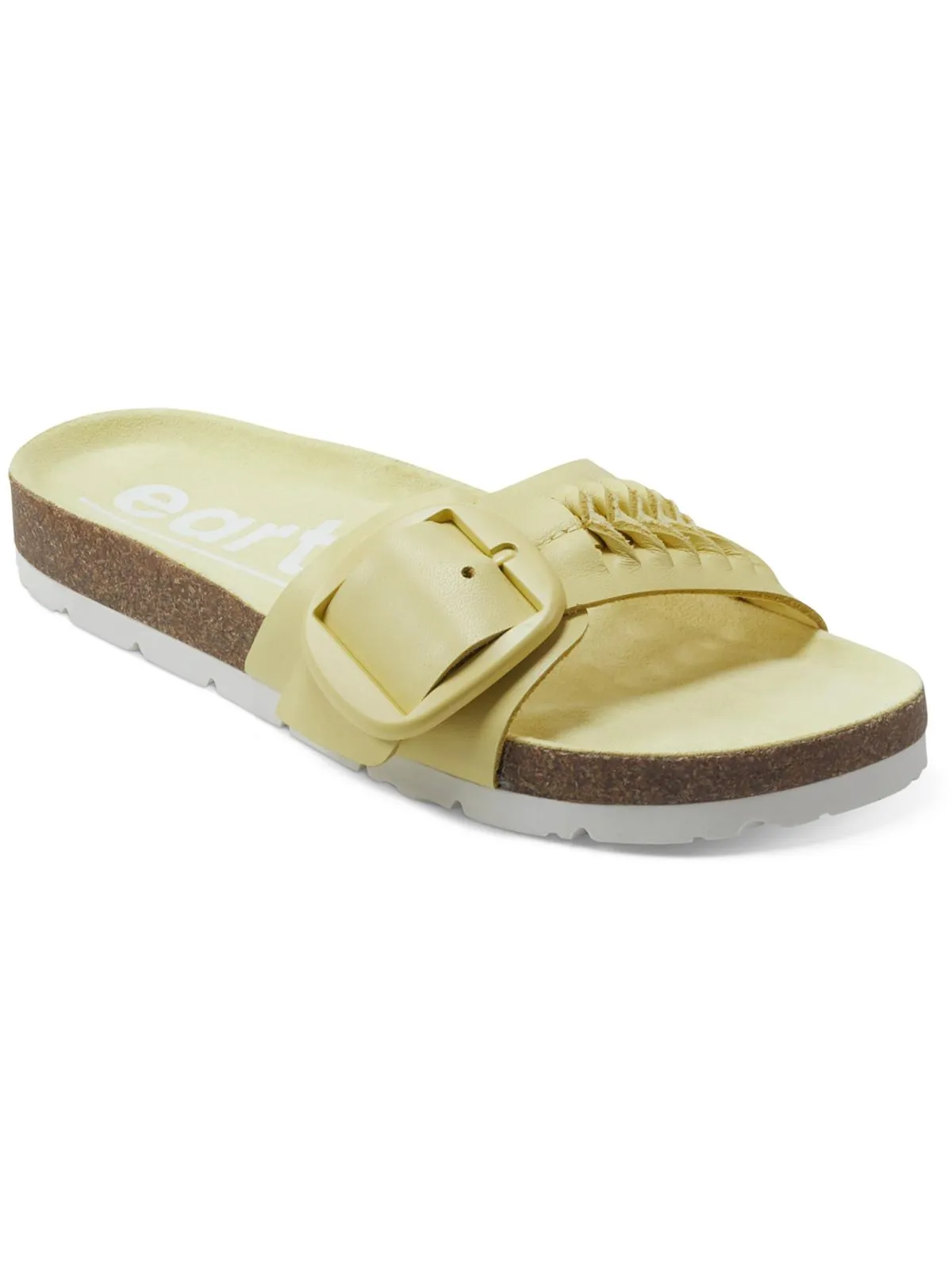 ALBINA Womens Casual Faux Leather Flatform Sandals