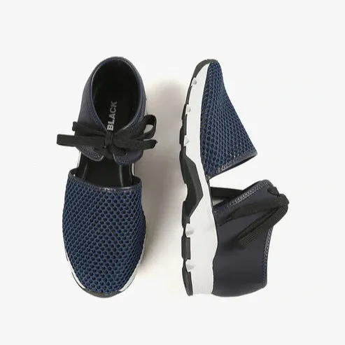 ALL BLACK AMAZING MESH SNEAKER - NAVY