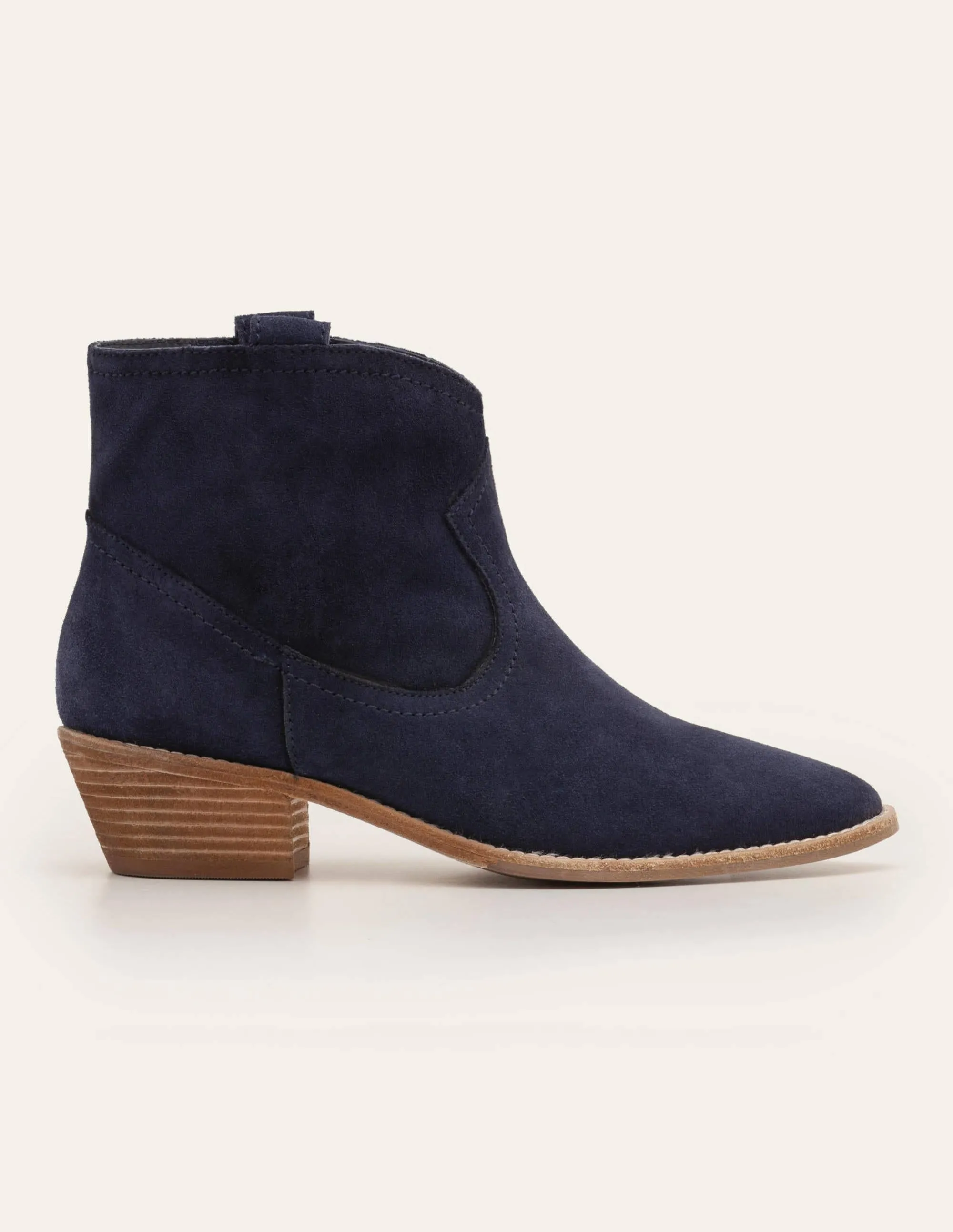 Allendale Ankle Boots-Navy