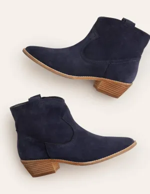 Allendale Ankle Boots-Navy