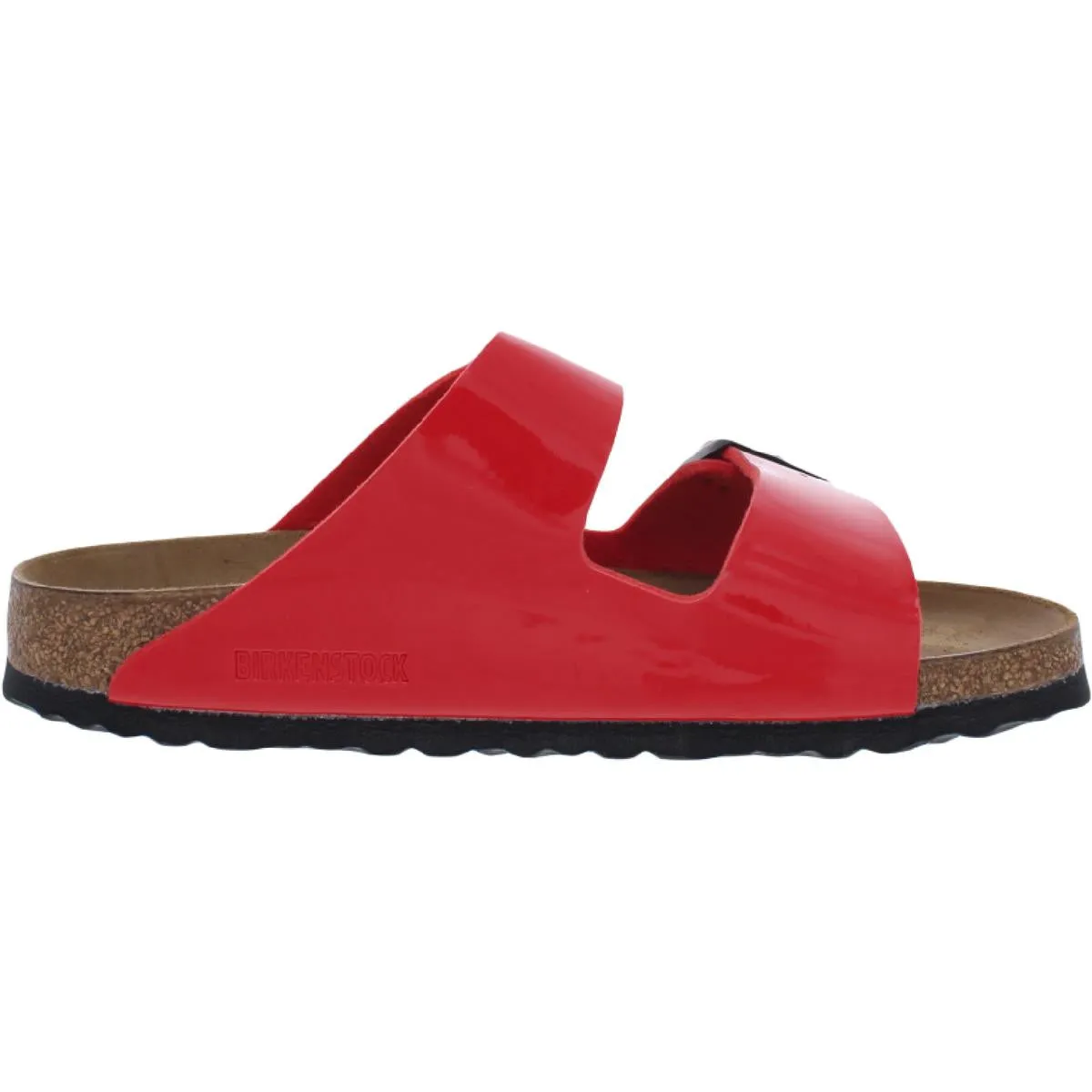 Arizona BS Womens Patent Leather Casual Footbed Sandals