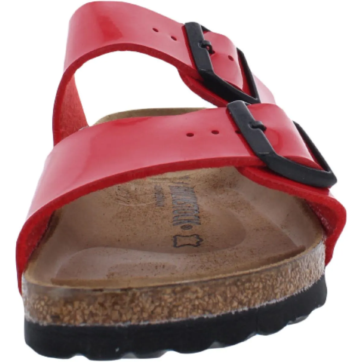 Arizona BS Womens Patent Leather Casual Footbed Sandals