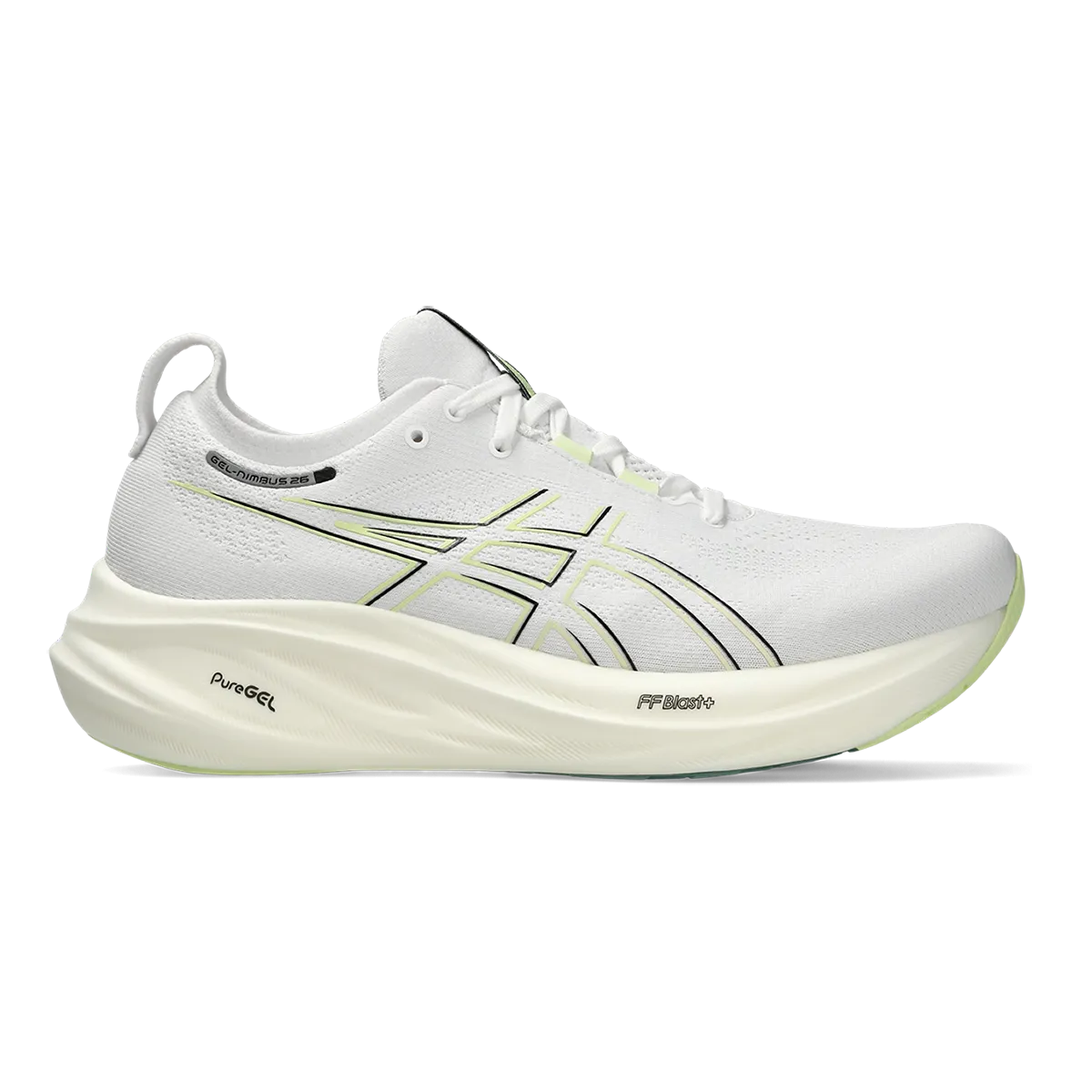 Asics Gel Nimbus 26 - White - Birch