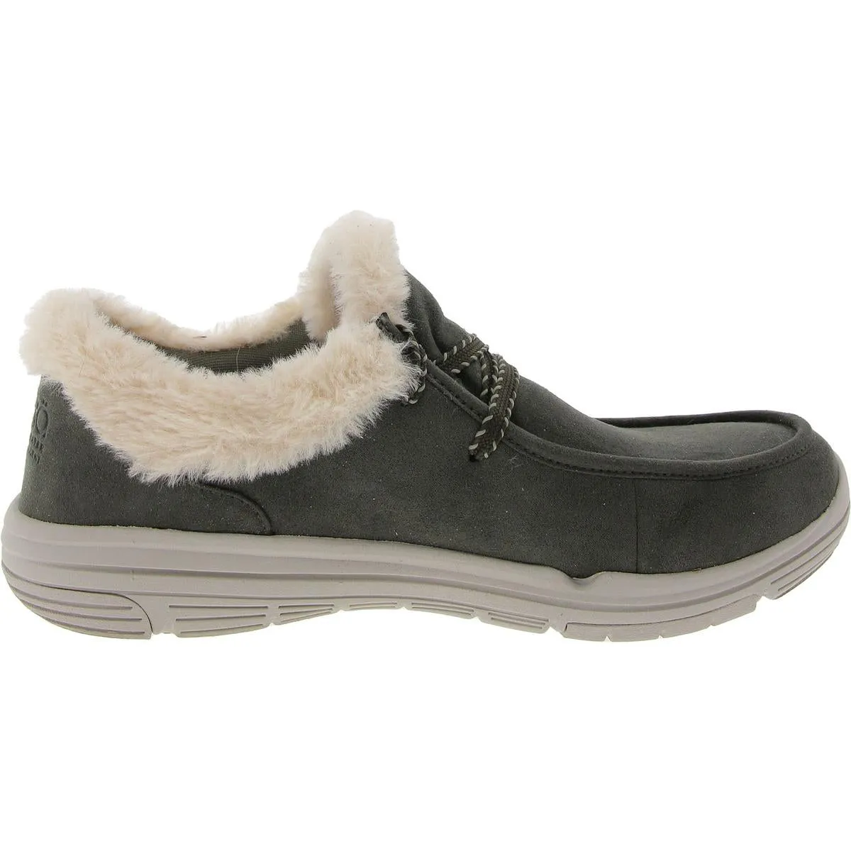 Avid Womens Faux Fur Lined Faux Fur Casual And Fashion Sneakers
