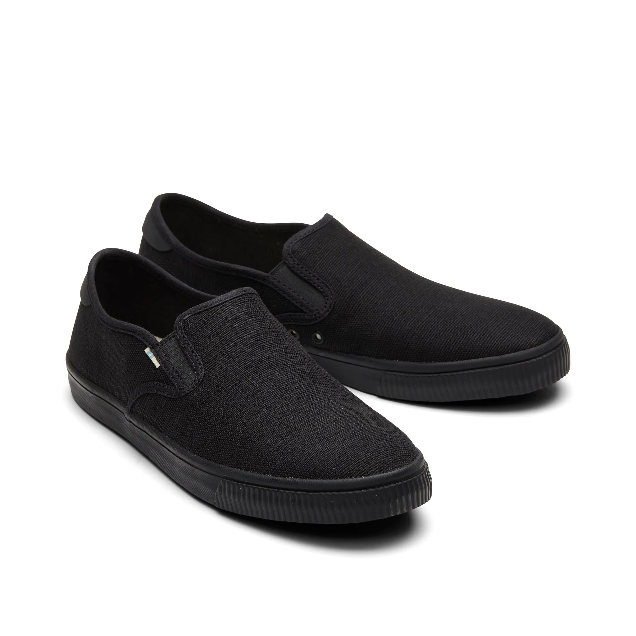 Baja All Black Heritage Canvas Slip On Sneaker