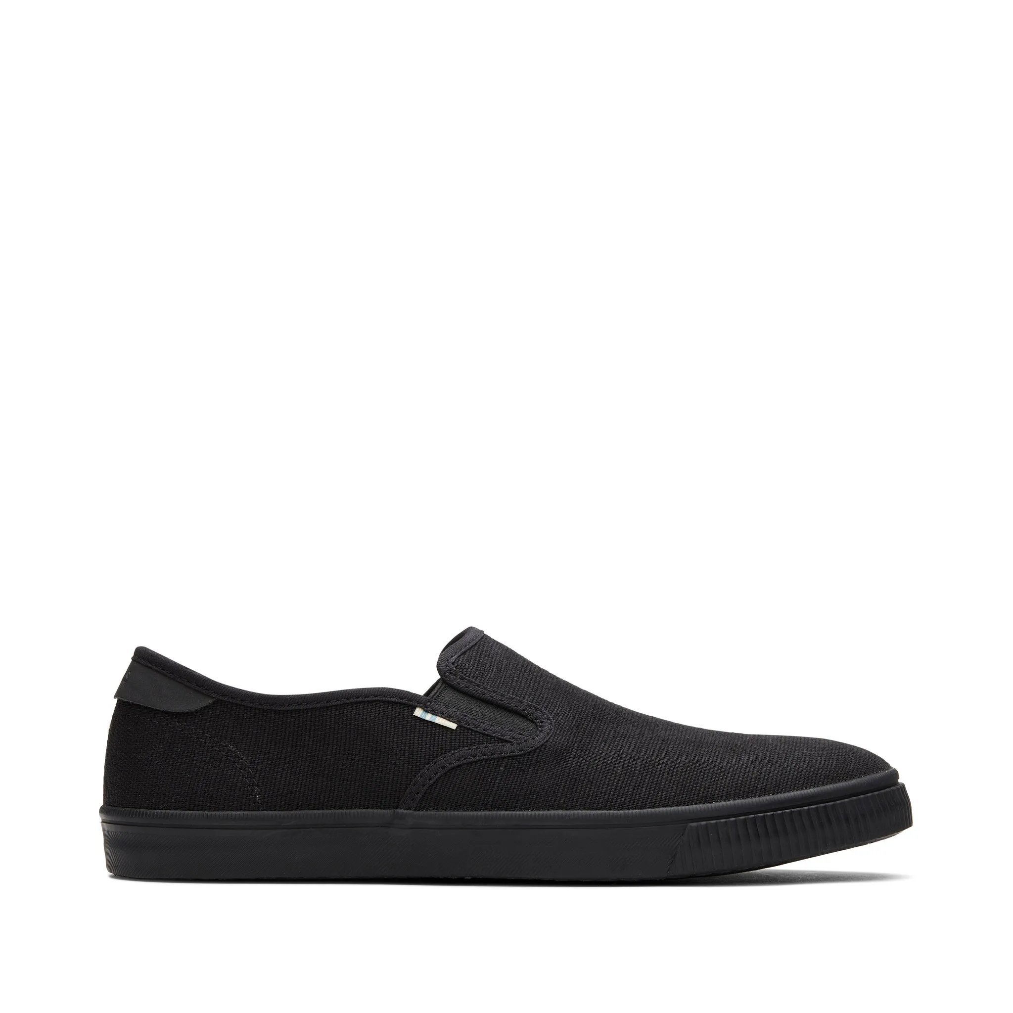 Baja All Black Heritage Canvas Slip On Sneaker