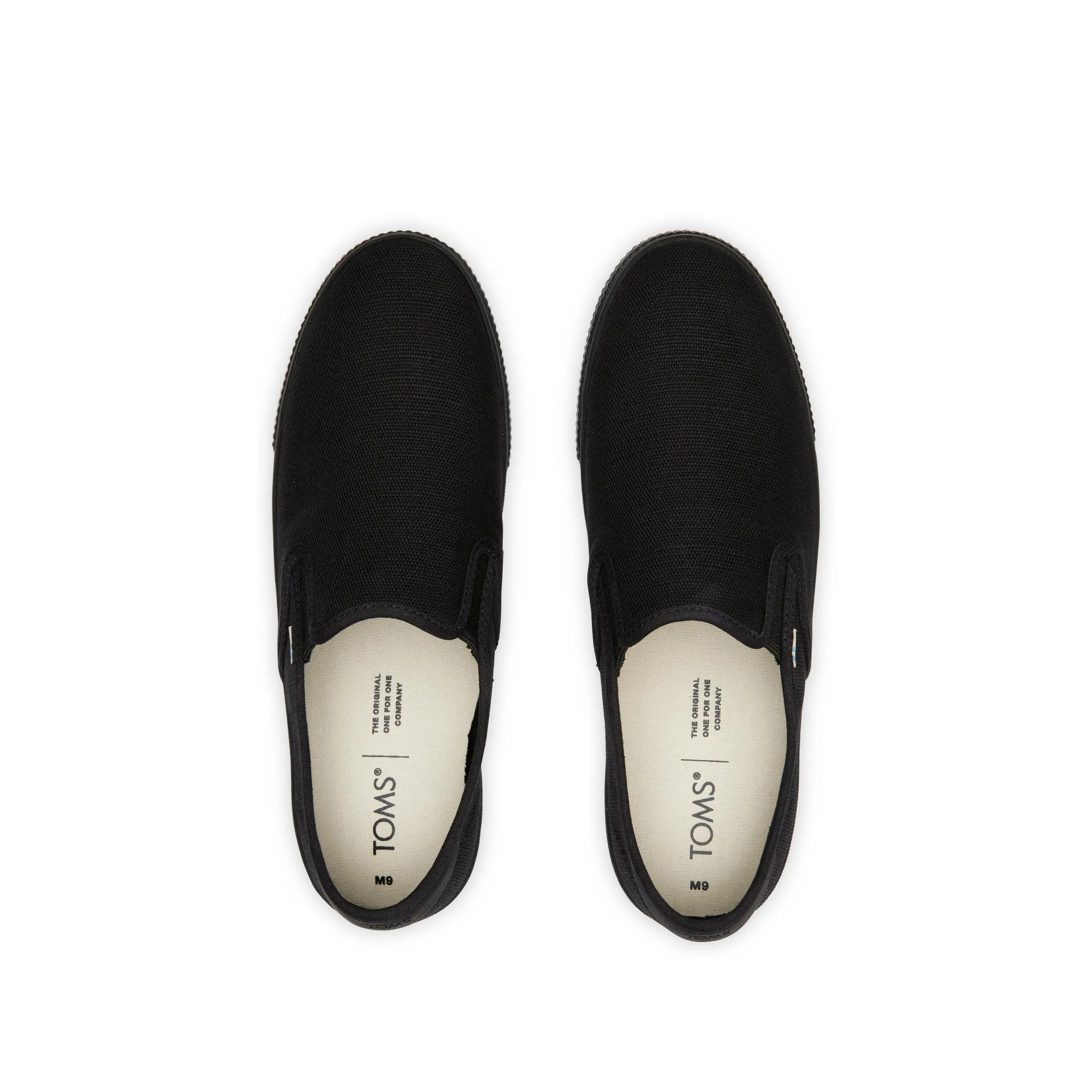 Baja All Black Heritage Canvas Slip On Sneaker