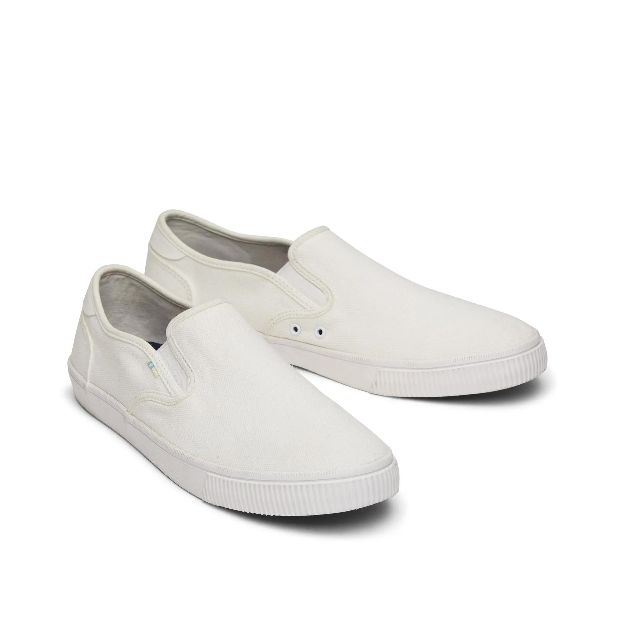 Baja White Canvas Slip On Sneaker