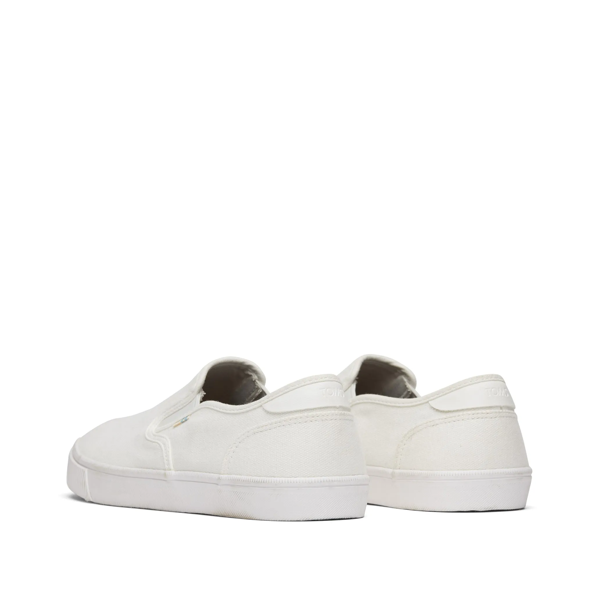 Baja White Canvas Slip On Sneaker