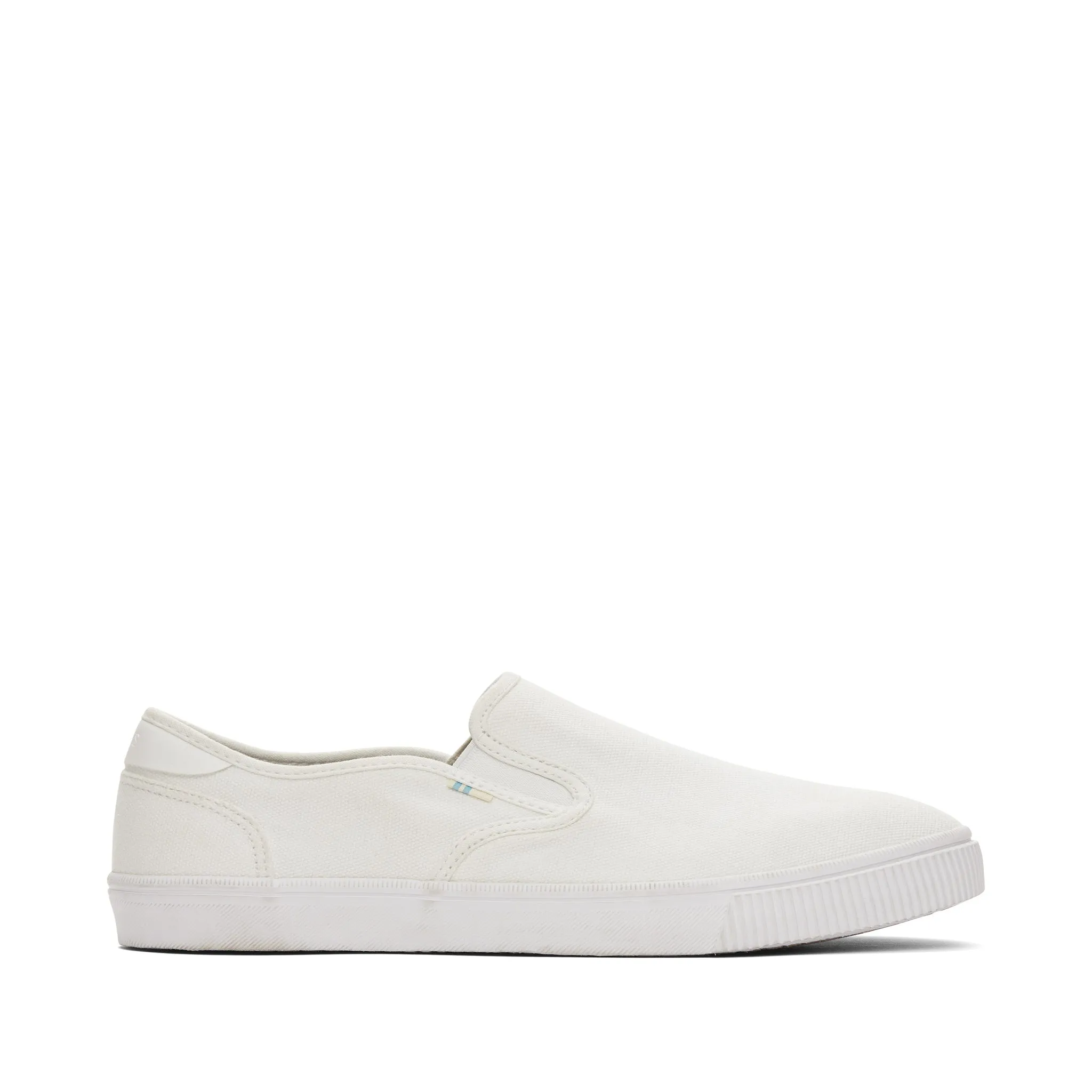 Baja White Canvas Slip On Sneaker