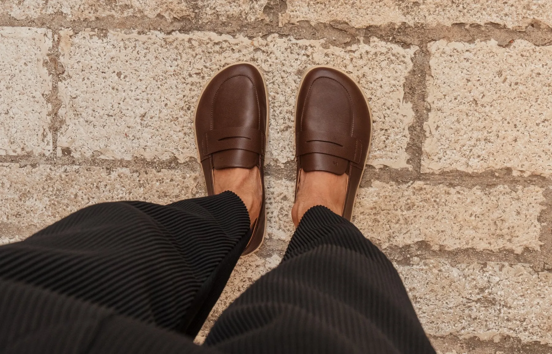 Barefoot Moccasins Be Lenka Buena - Dark Brown & Beige (UNISEX) Shoes_Be Lenka_Footwear