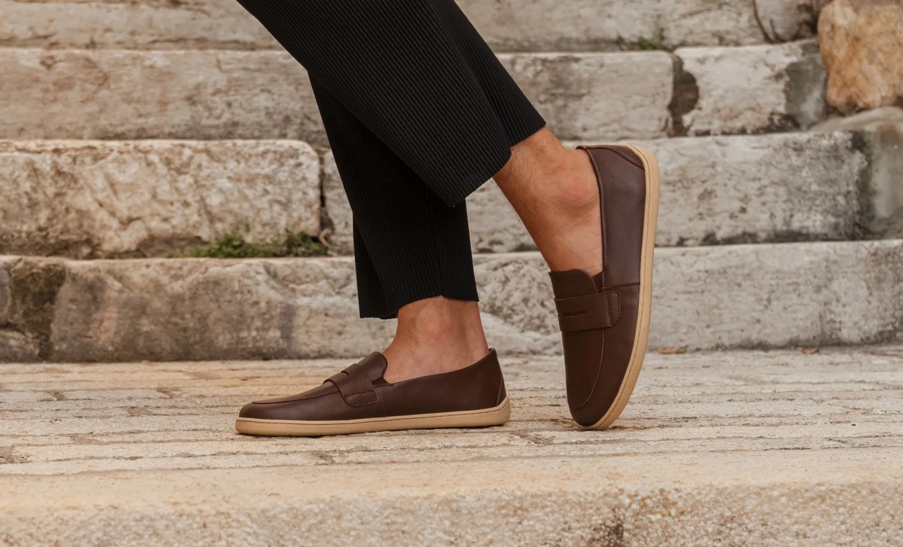Barefoot Moccasins Be Lenka Buena - Dark Brown & Beige (UNISEX) Shoes_Be Lenka_Footwear