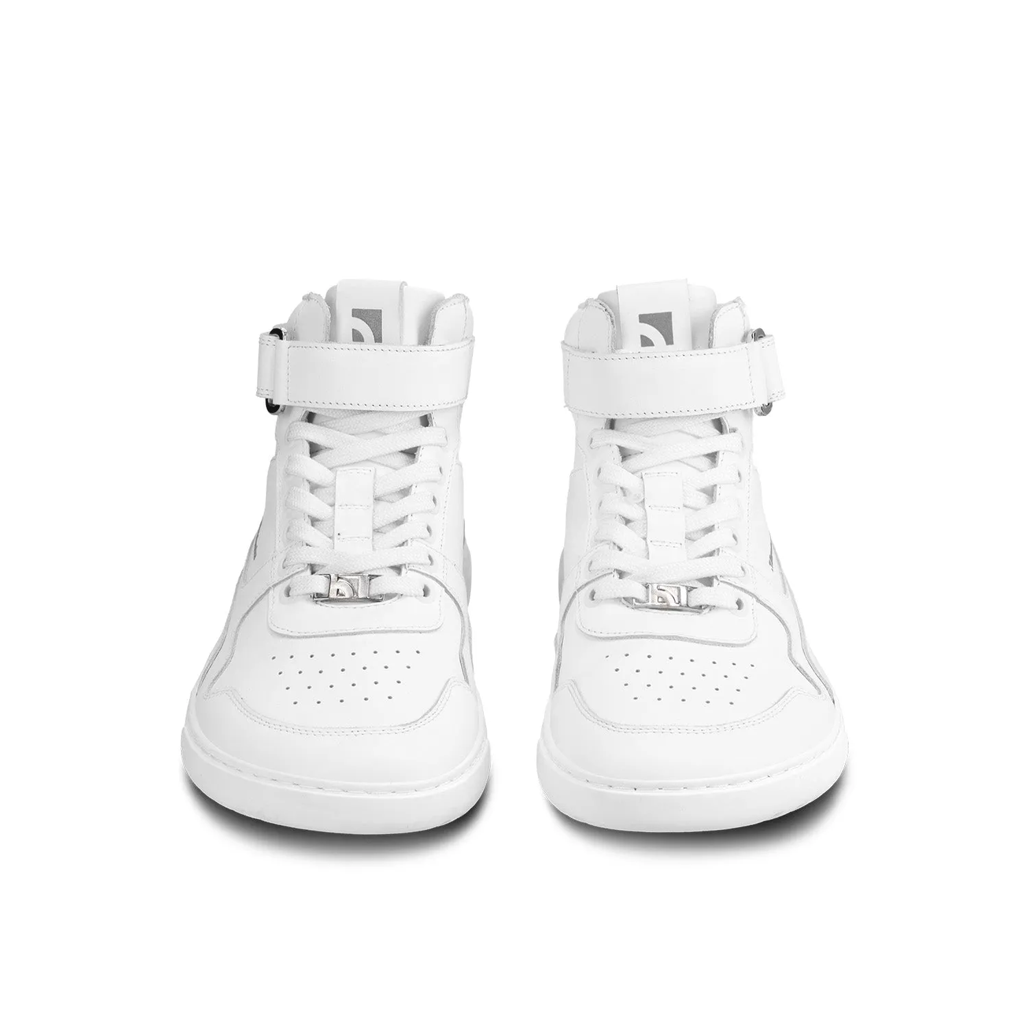 Barefoot Sneakers Barebarics Zing - High Top - All White - Leather Shoes_Be Lenka_Footwear