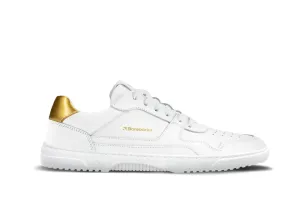Barefoot Sneakers Barebarics Zing - White & Gold - Leather Shoes_Be Lenka_Footwear