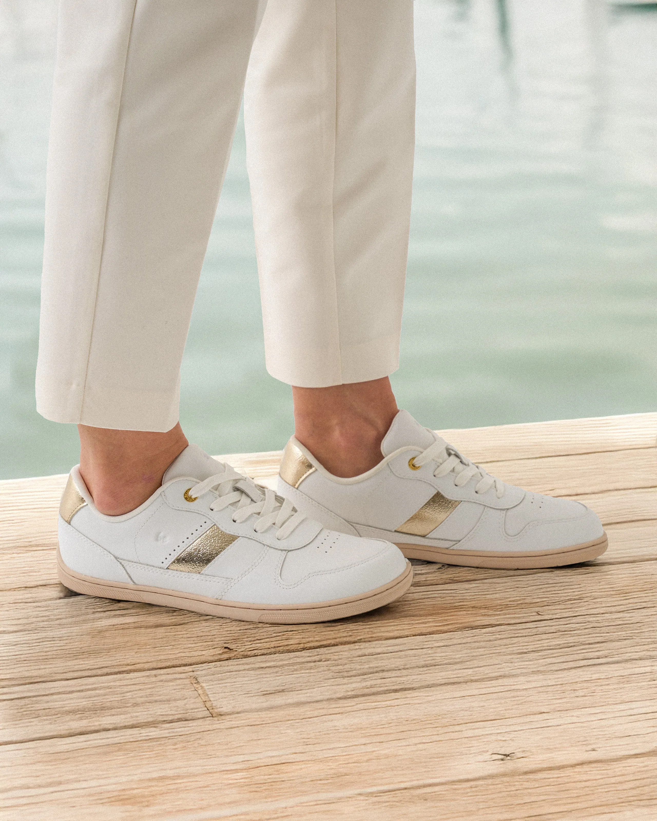 Barefoot Sneakers Be Lenka Cellestia - White & Gold Shoes_Be Lenka_Footwear