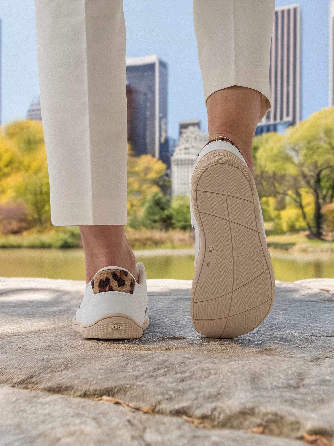Barefoot Sneakers Be Lenka Cellestia - White & Leopard Shoes_Be Lenka_Footwear
