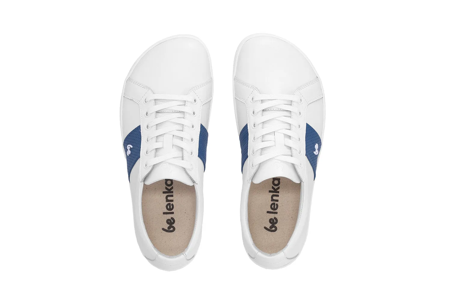 Barefoot Sneakers Be Lenka Elite - White & Dark Blue Shoes_Be Lenka_Footwear
