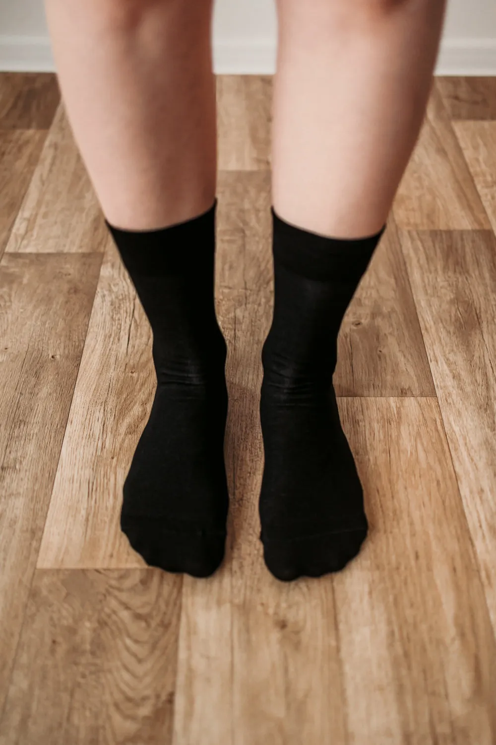Barefoot Socks - Crew - Essentials - Black Shoes_Be Lenka_Footwear