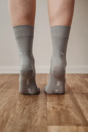 Barefoot Socks - Crew - Essentials – Grey Shoes_Be Lenka_Footwear