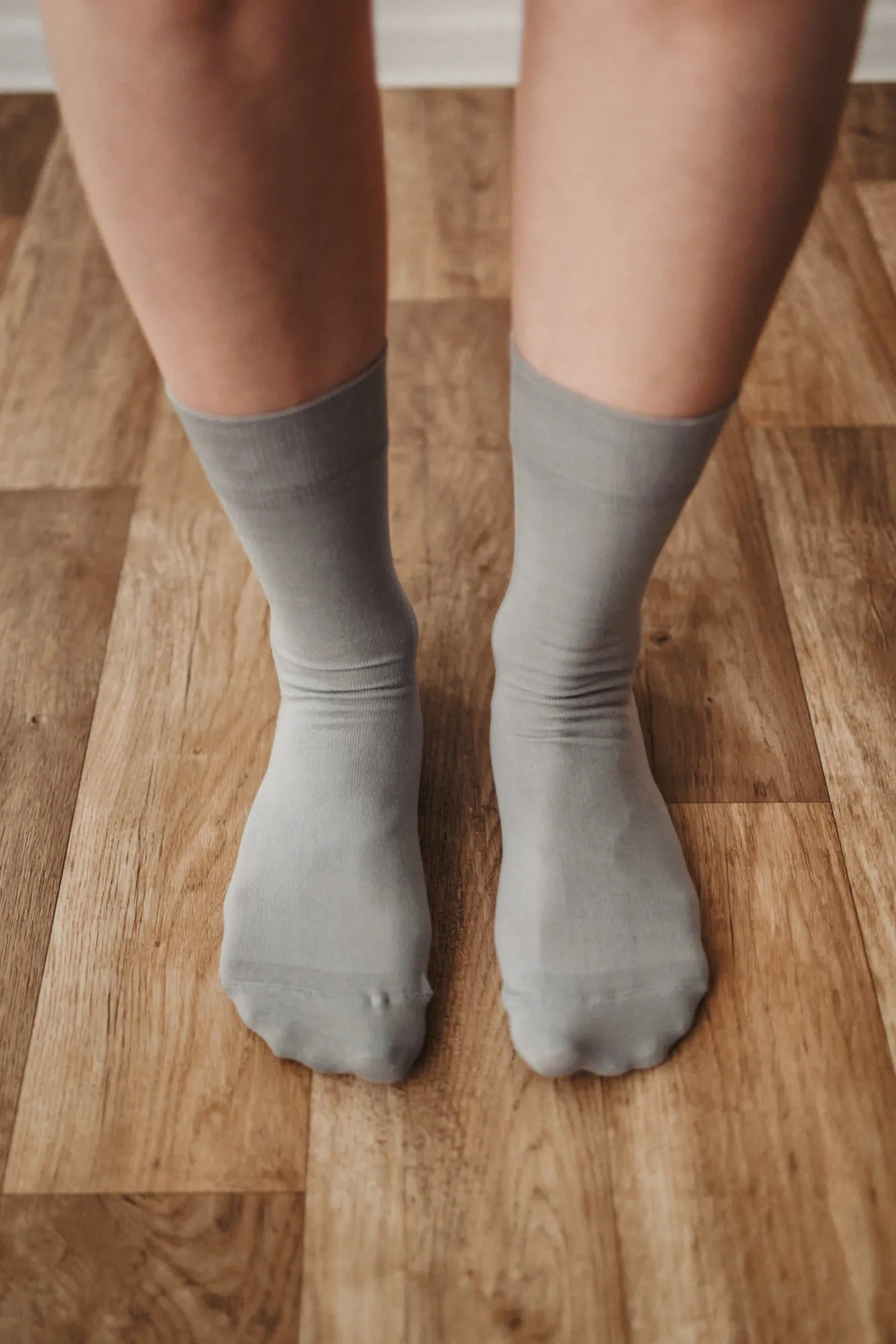 Barefoot Socks - Crew - Essentials – Grey Shoes_Be Lenka_Footwear