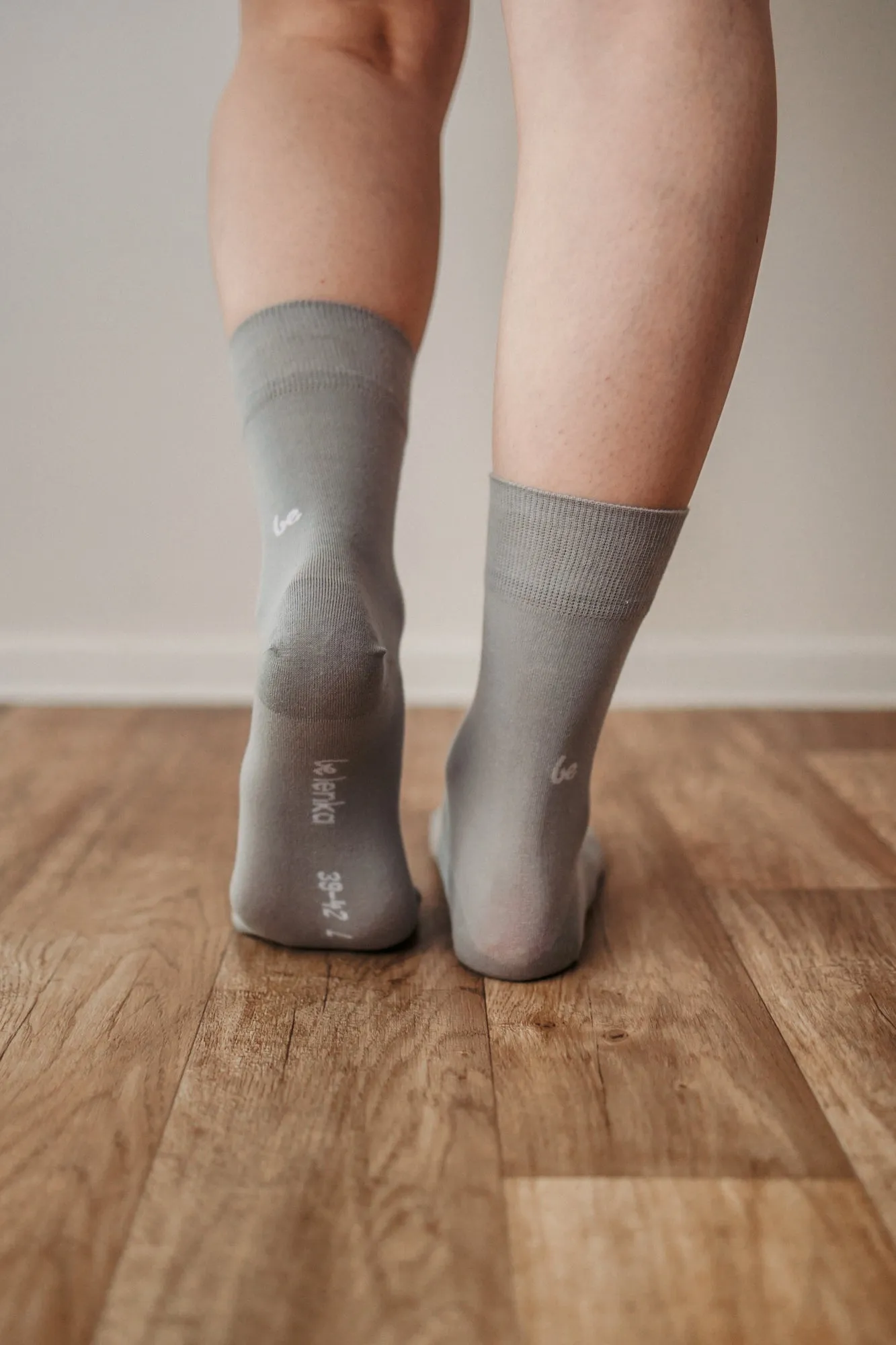 Barefoot Socks - Crew - Essentials – Grey Shoes_Be Lenka_Footwear