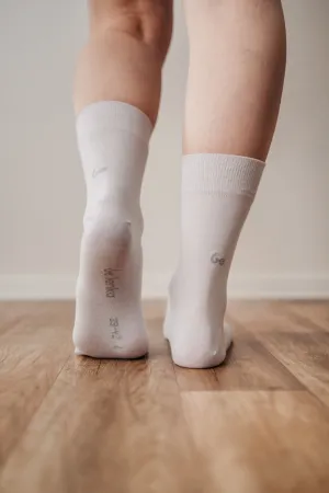 Barefoot Socks - Crew - Essentials - White Shoes_Be Lenka_Footwear