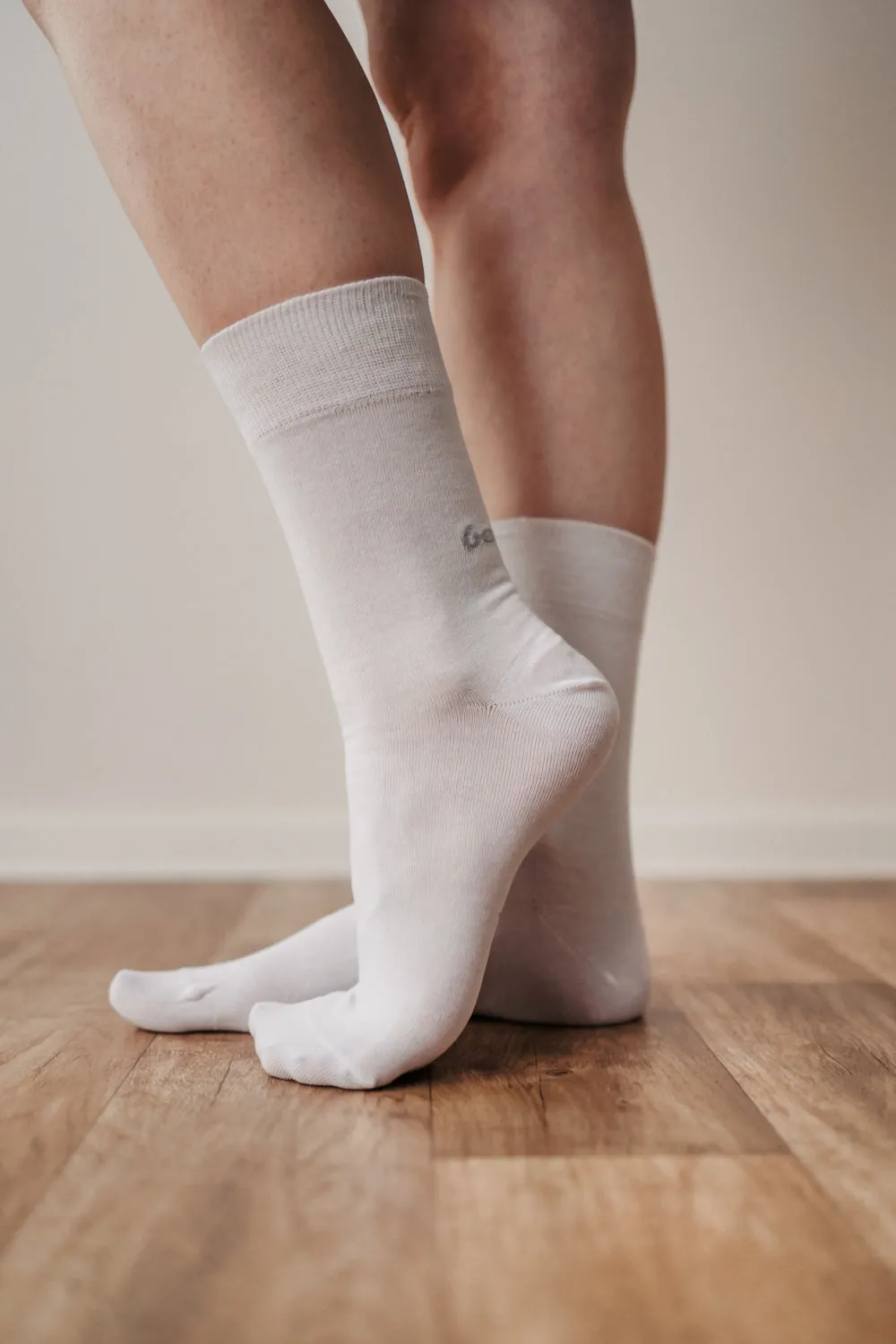 Barefoot Socks - Crew - Essentials - White Shoes_Be Lenka_Footwear