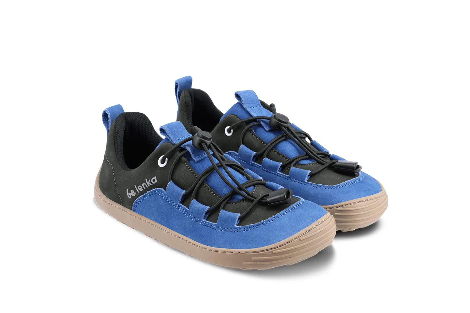 Be Lenka Kids barefoot sneakers - Xplorer - Blue & Olive Black Shoes_Be Lenka_Footwear
