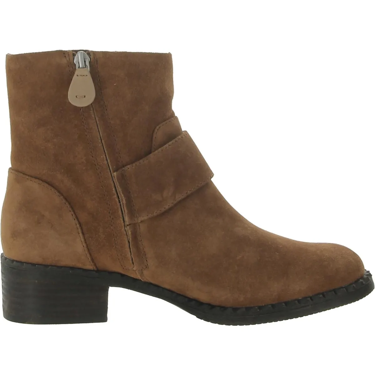 Best Slit Moto Womens Suede Casual Ankle Boots