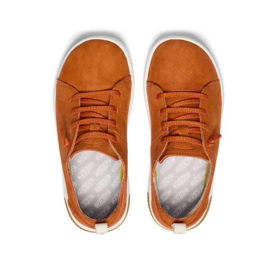Big Kids' KNX Leather Sneaker  |  Gold Flame/Star White
