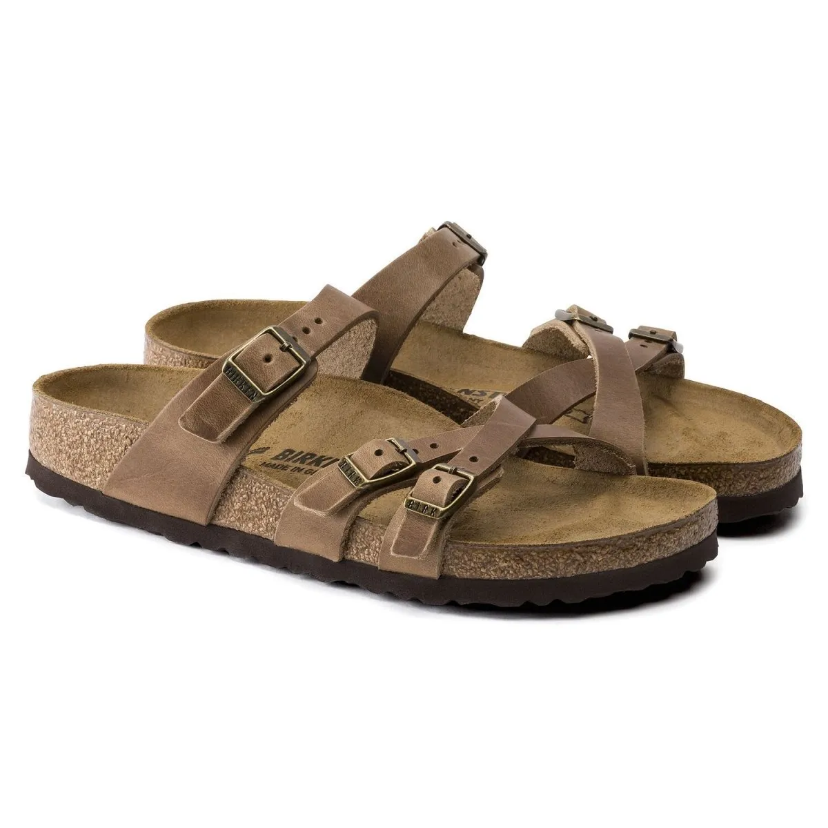 Birkenstock Women's Franca Tobacco Brown Oiled Leather