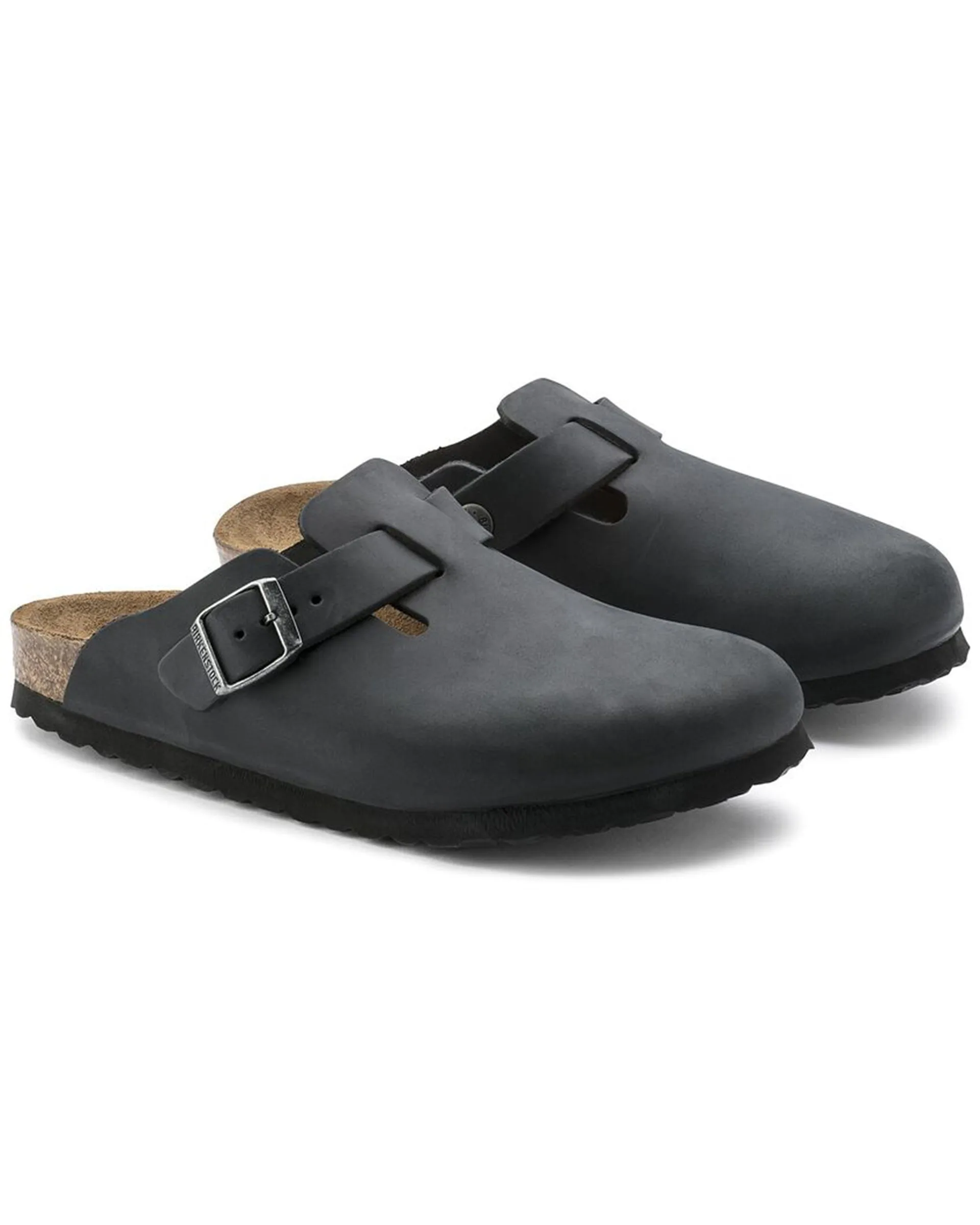 Boston Oiled Leather (Wide) - Black