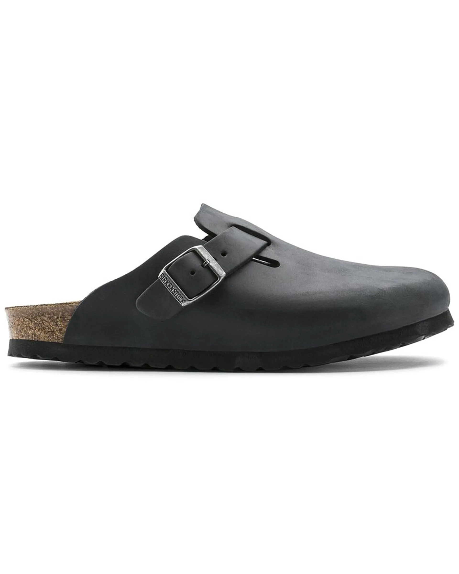 Boston Oiled Leather (Wide) - Black