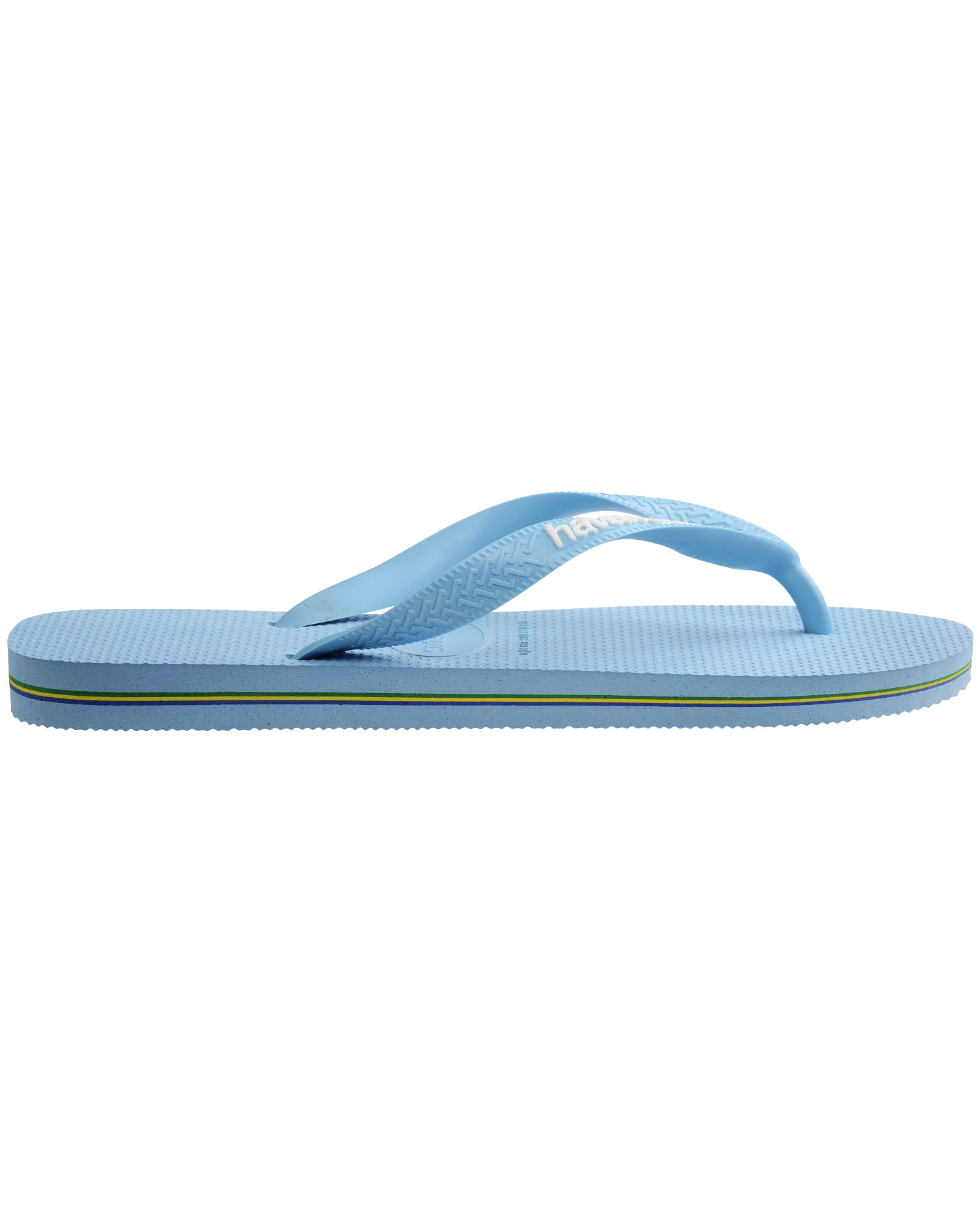 Brazil Logo Flip Flops in Blue Lavendar & White