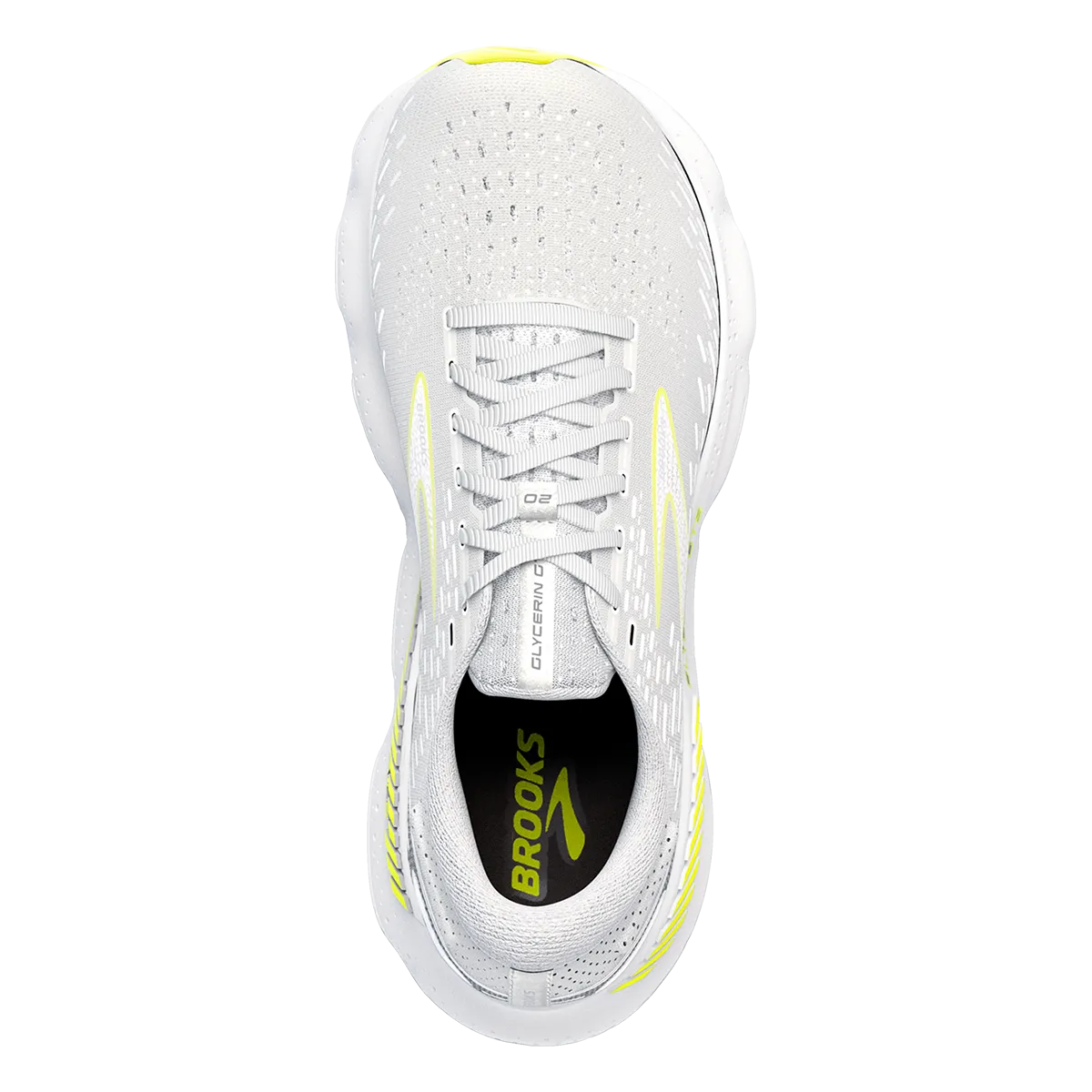Brooks Glycerin GTS 20 - White - Nightlife
