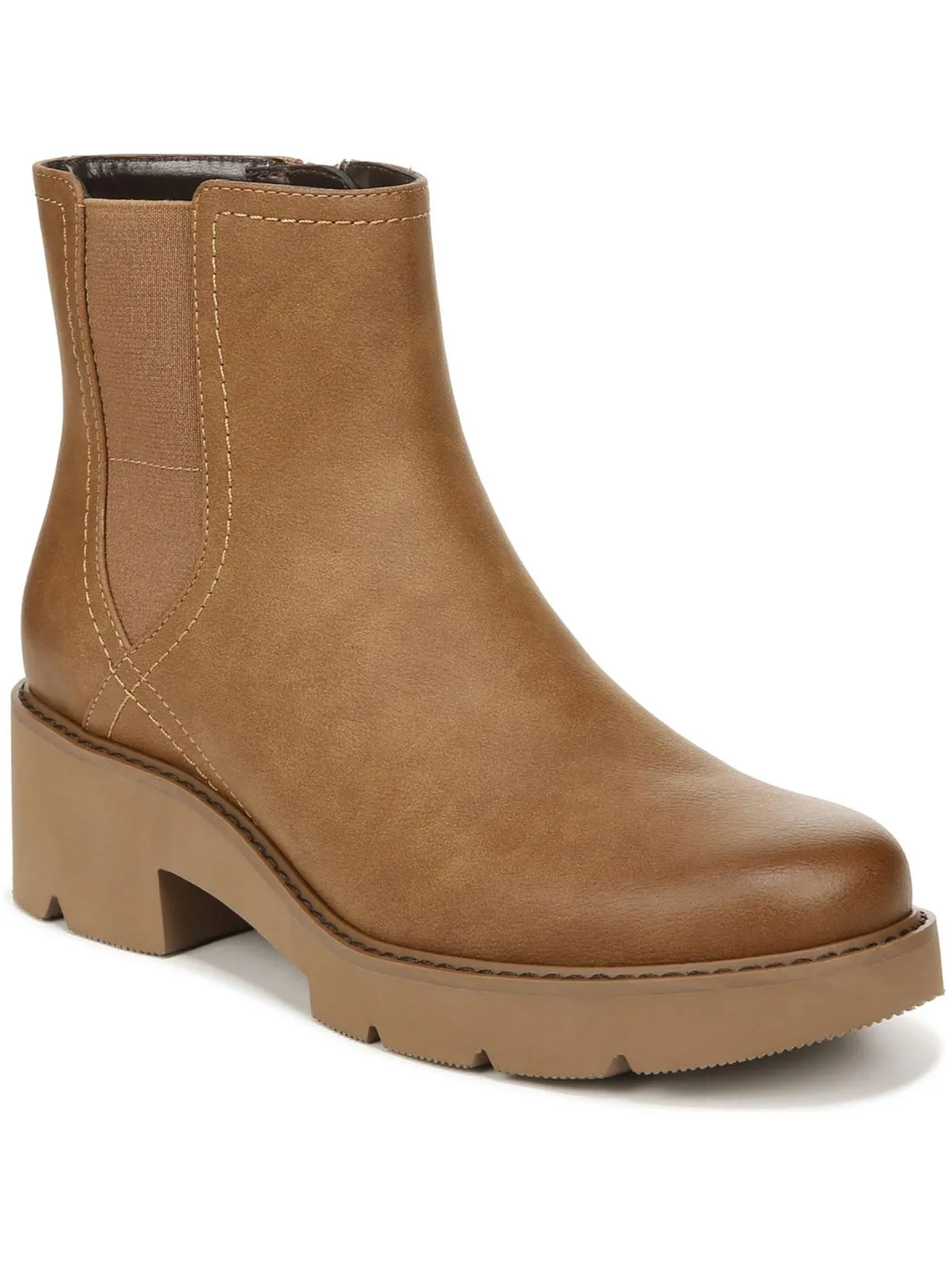 Cade Womens Faux Leather Casual Mid-Calf Boots