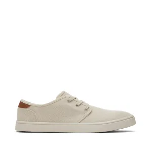 Carlo Cream Heritage Canvas Lace-Up Sneaker