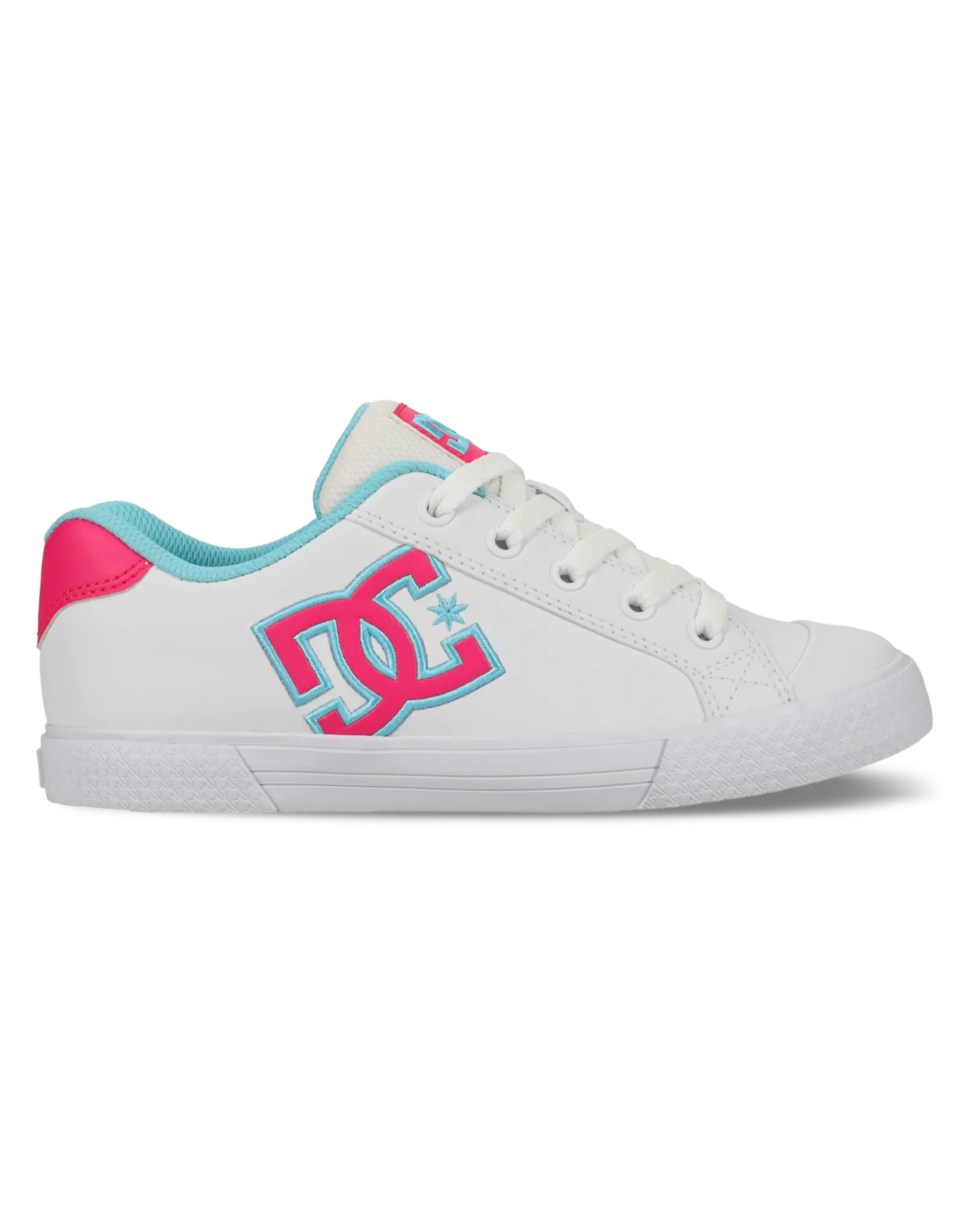 Chelsea Shoes in White, Crazy Pink & Blue