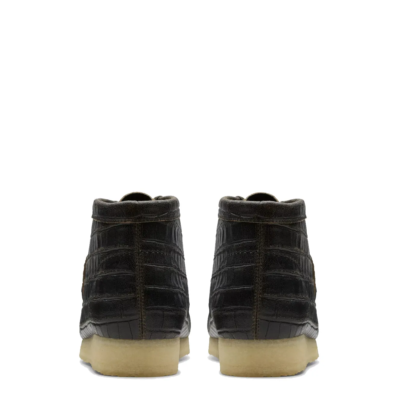 Clarks Originals Wallabee Boot Black Crocodile