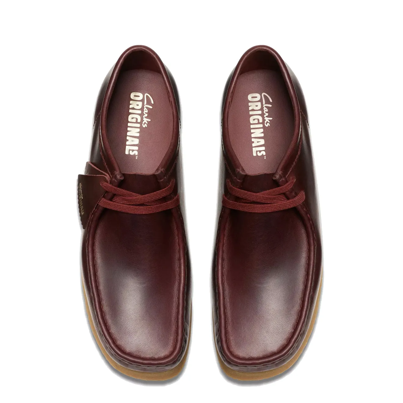 Clarks Originals Wallabee Deep Red Leather