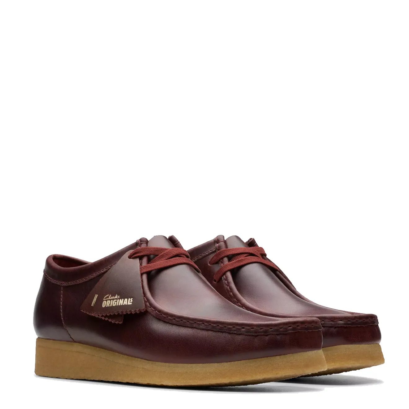 Clarks Originals Wallabee Deep Red Leather