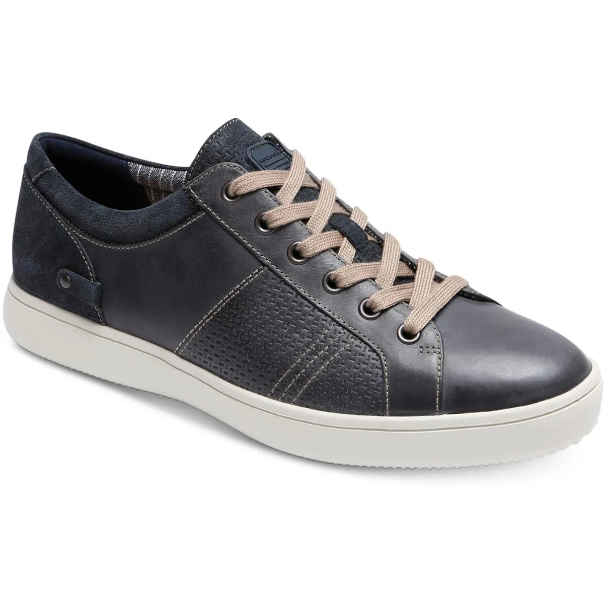 Collie Mens Two Tone Leather Casual And Fashion Sneakers