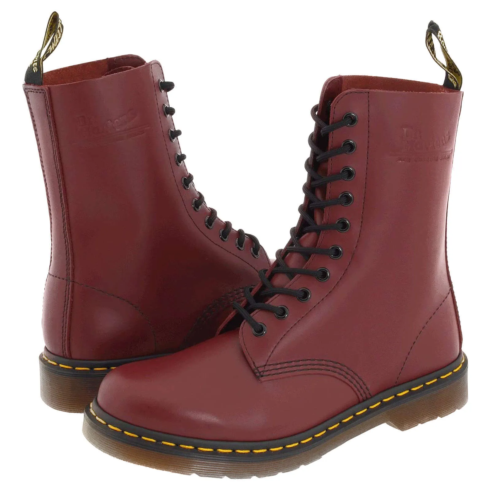 Dr. Martens 1490 Smooth Leather Unisex High Lace Up Boots
