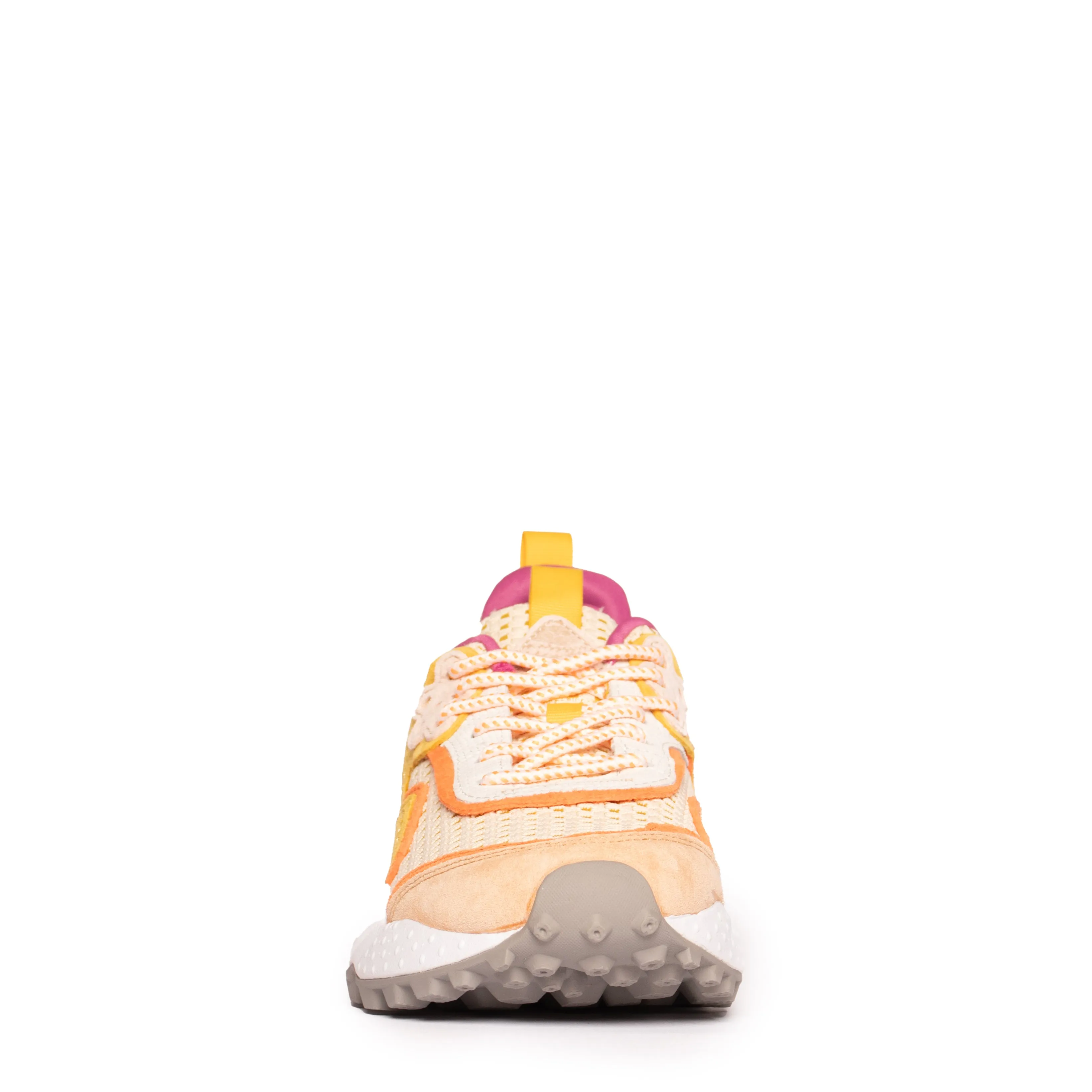 Flower Mountain Womens Koetsu Suede Checkered Beige / Ocra
