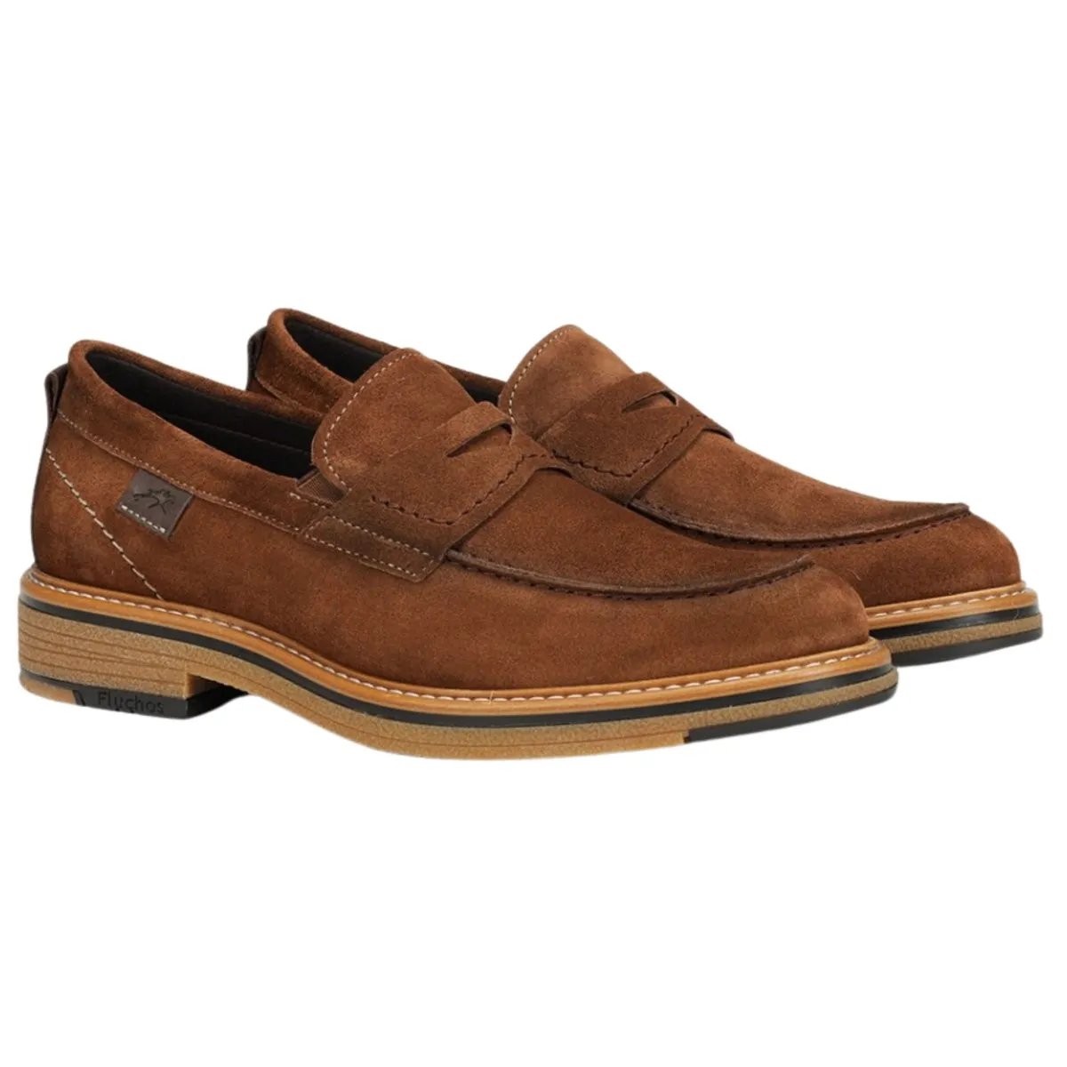 Fluchos Men's Kasper Afelpado Antilope Brown Suede