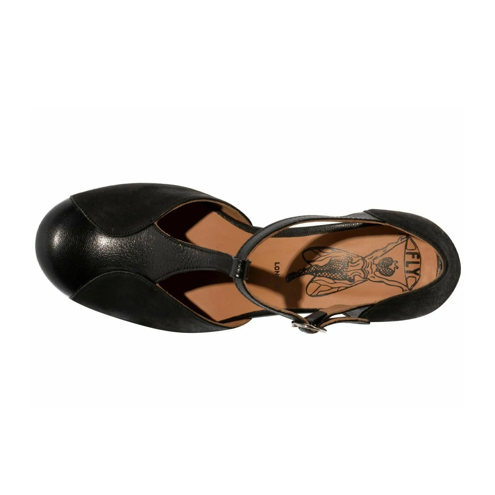 Fly London BEMI279FLY Mousse Leather Women's Heels Shoes