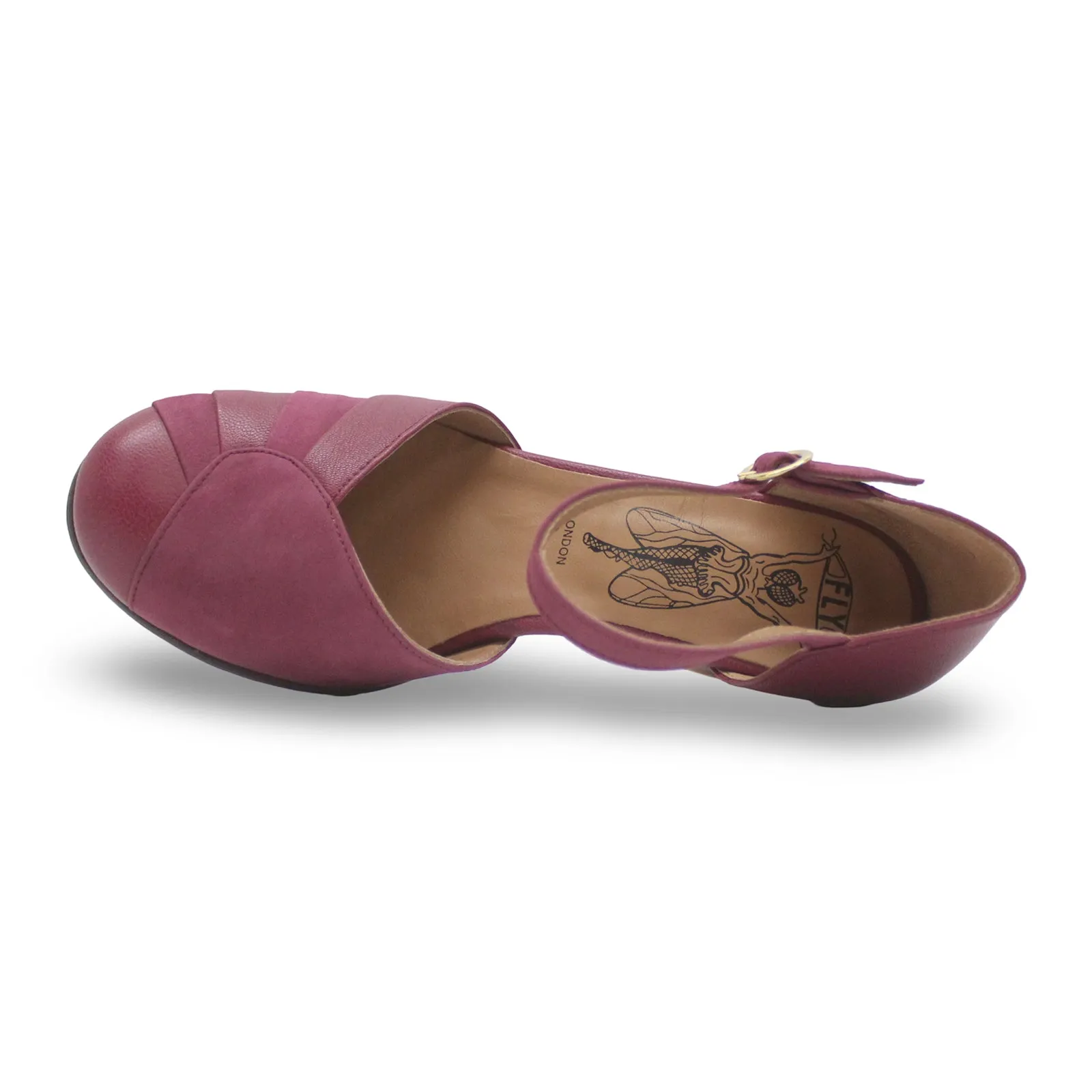 Fly London BESH087FLY Mousse Leather Women's Heels Shoes