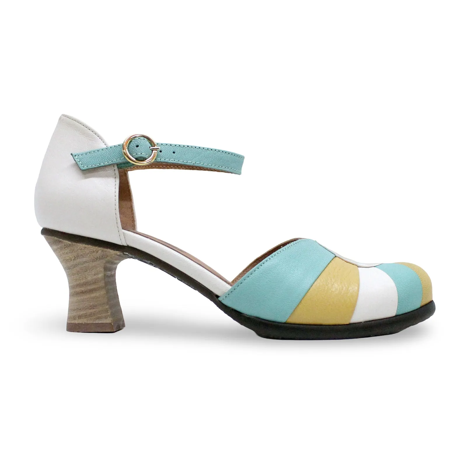 Fly London BESH087FLY Mousse Leather Women's Heels Shoes