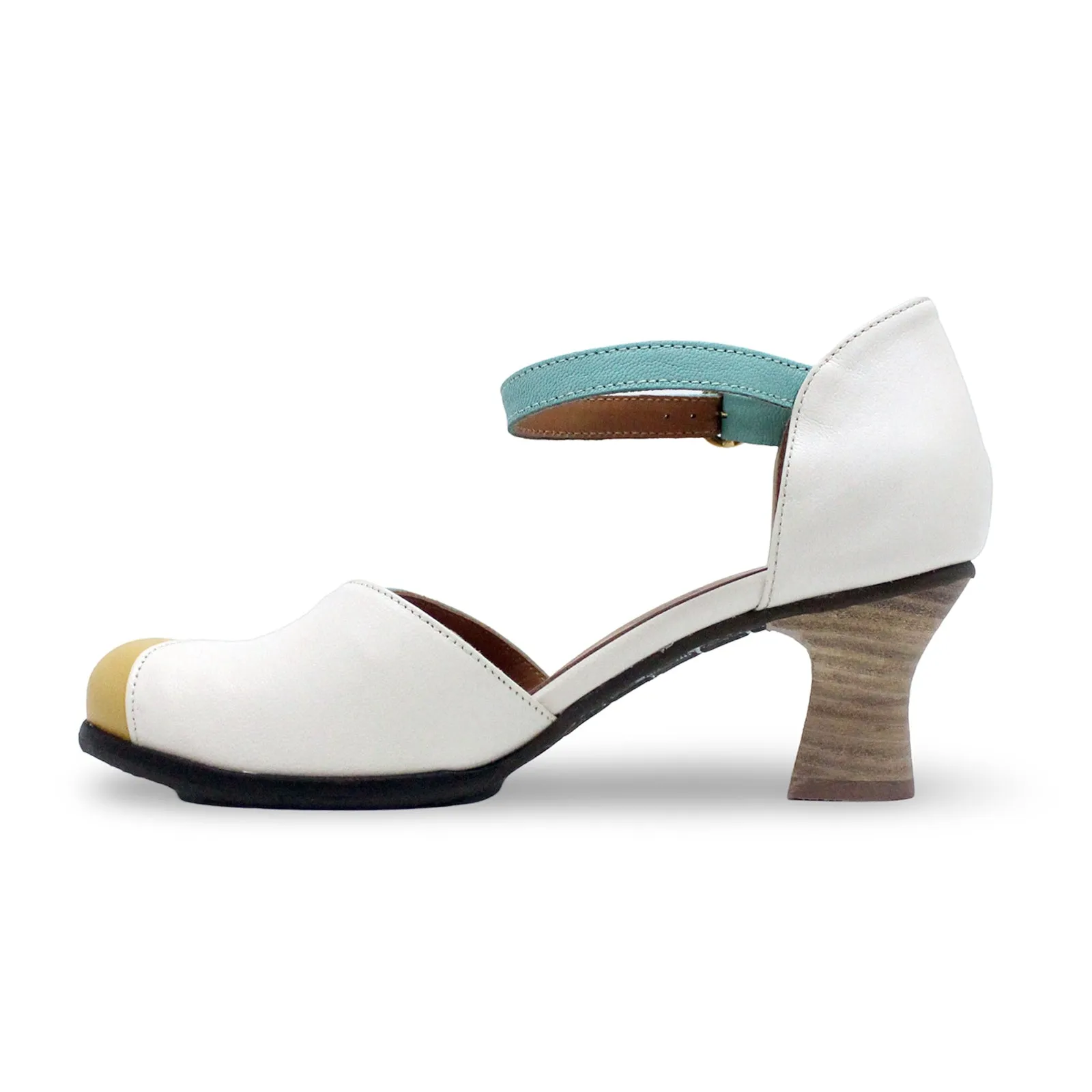 Fly London BESH087FLY Mousse Leather Women's Heels Shoes