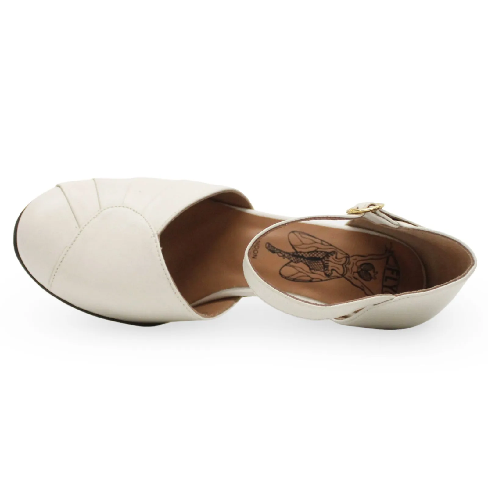 Fly London BESH087FLY Mousse Leather Women's Heels Shoes
